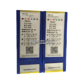 Original Zcc WCMX080412R-53 YBG201 Carbide Insert - Trigon 80° (10 PCS)