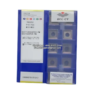 Original Zcc SEET120308PER-PM YBG202 Carbide Insert - Square | Steel (10 PCS)