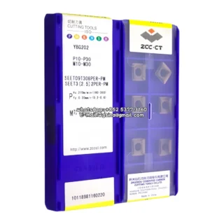 Original Zcc SEET09T308PER-PM YBG202 Carbide Insert - Square | Steel (10 PCS)