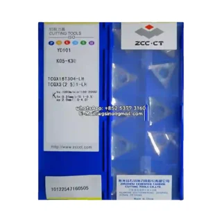 Original Zcc TCGX16T304-LH YD101 Carbide Insert - Triangle (10 PCS)