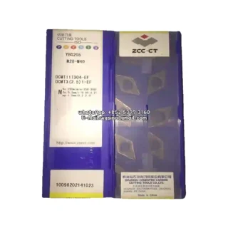 Original Zcc DCMT11T304-EF YBG205 Carbide Insert - Diamond 55° | Steel (10 PCS)