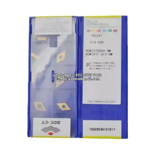 Original Zcc DCMT070204-HM YBC251 Carbide Insert - Diamond 55° (10 PCS)