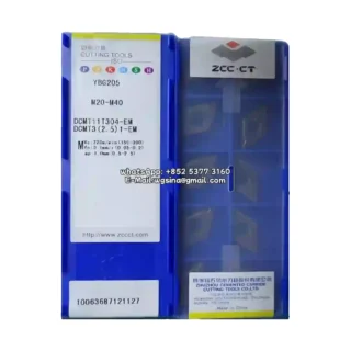 Original Zcc DCMT11T304-EM YBG205 Carbide Insert - Diamond 55° | Steel (10 PCS)