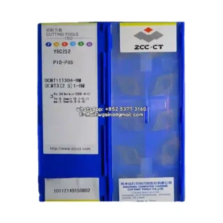 Original Zcc DCMT11T304-HM YBC252 Carbide Insert - Diamond 55° (10 PCS)