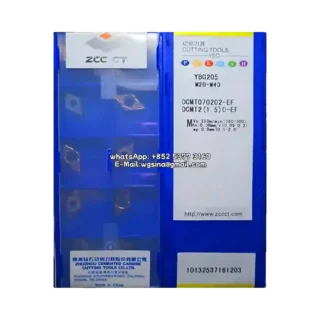 Original Zcc DCMT070202-EF YBG205 Carbide Insert - Diamond 55° | Steel (10 PCS)