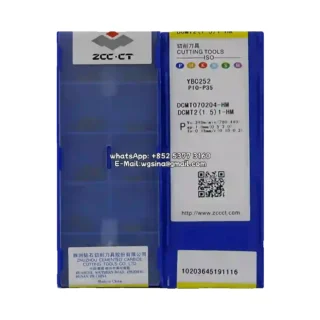 Original Zcc DCMT070204-HM YBC252 Carbide Insert - Diamond 55° (10 PCS)