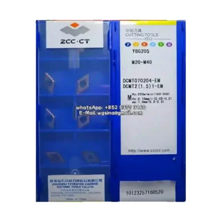 Original Zcc DCMT070204-EM YBG205 Carbide Insert - Diamond 55° | Steel (10 PCS)