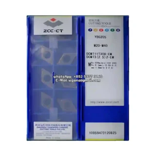 Original Zcc DCMT11T308-EM YBG205 Carbide Insert - Diamond 55° | Steel (10 PCS)