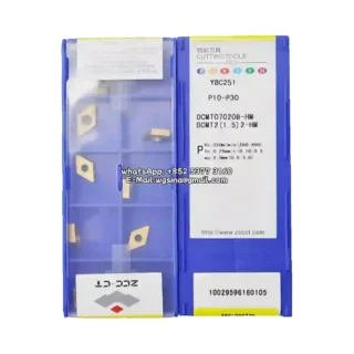 Original Zcc DCMT070208-HM YBC251 Carbide Insert - Diamond 55° (10 PCS)