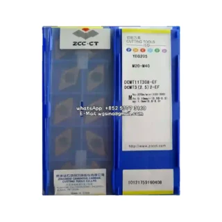 Original Zcc DCMT11T308-EF YBG205 Carbide Insert - Diamond 55° | Steel (10 PCS)