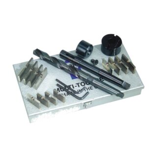 APT DS3 - Hole Making Multi-Tool Set with Inserts, #2MT Morse Taper Shank, Series D Blades