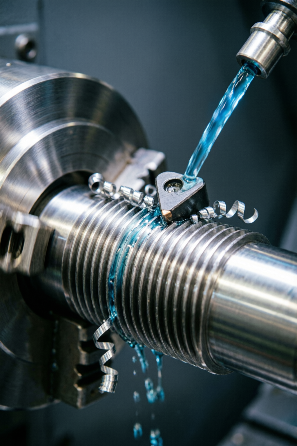 CNC Threading Operation - Precision Thread Cutting