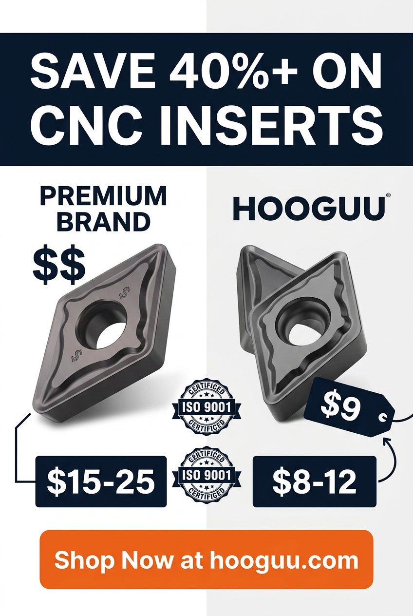 Save 40%+ on CNC Inserts - HOOGUU Quality Guarantee