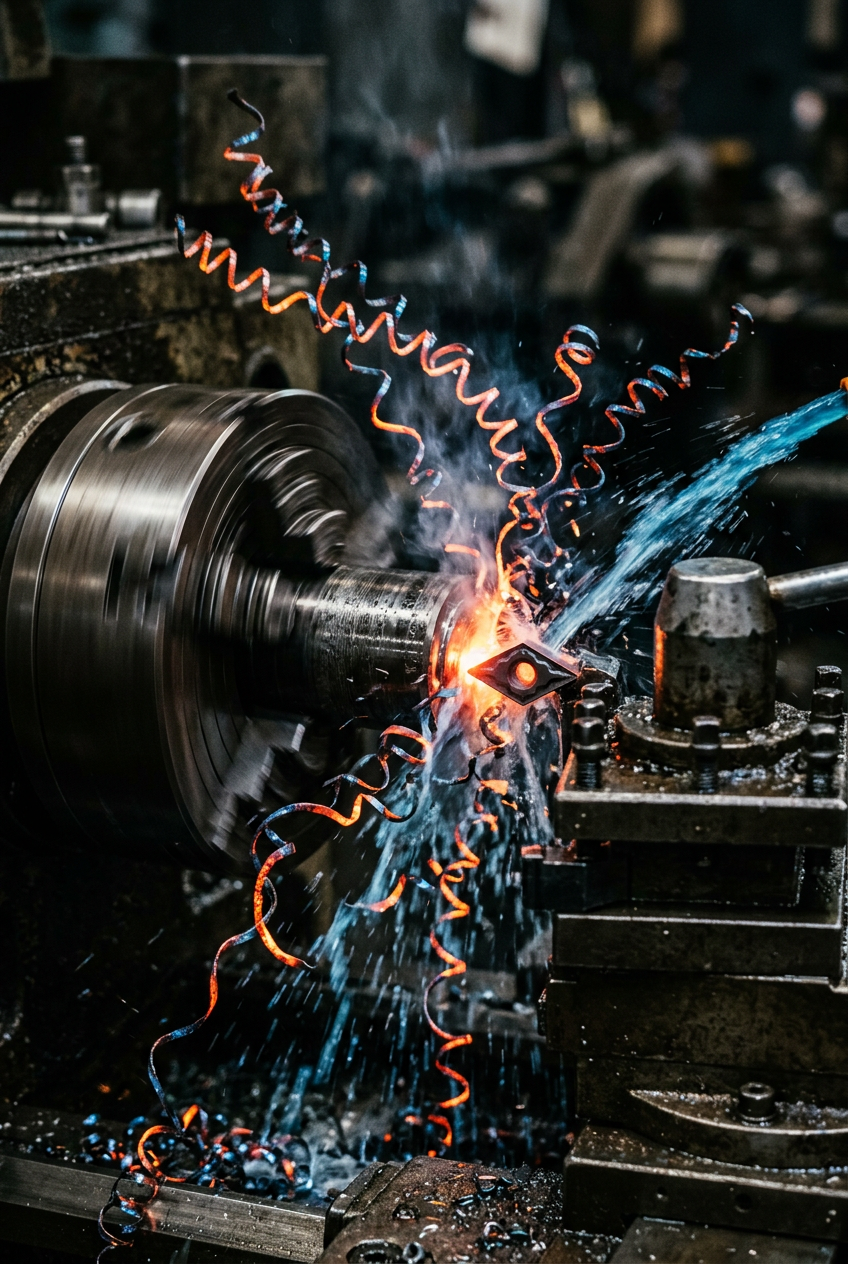 CNC Turning in Action - Steel Roughing Operation