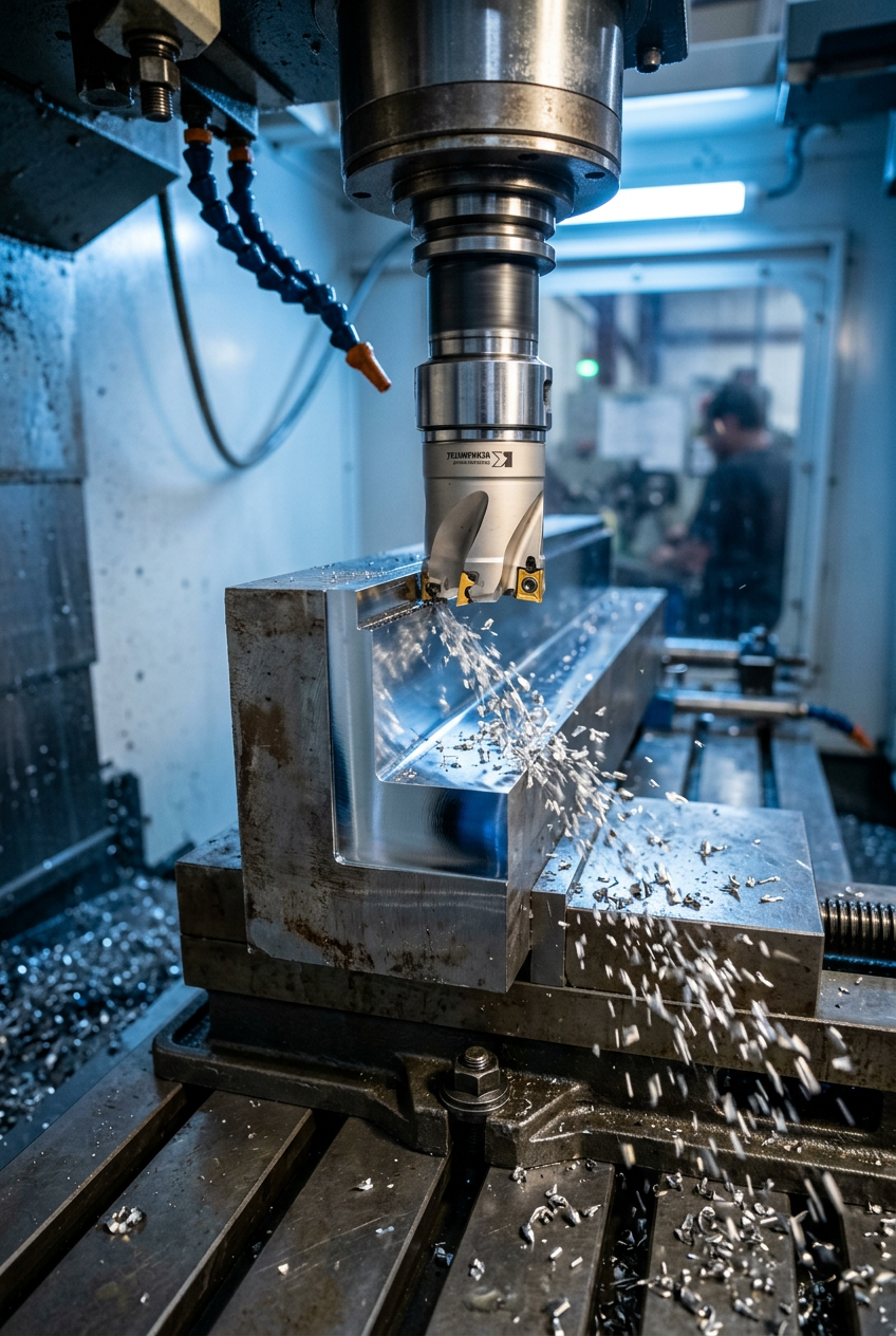90° Shoulder Milling - Precision Step Cutting