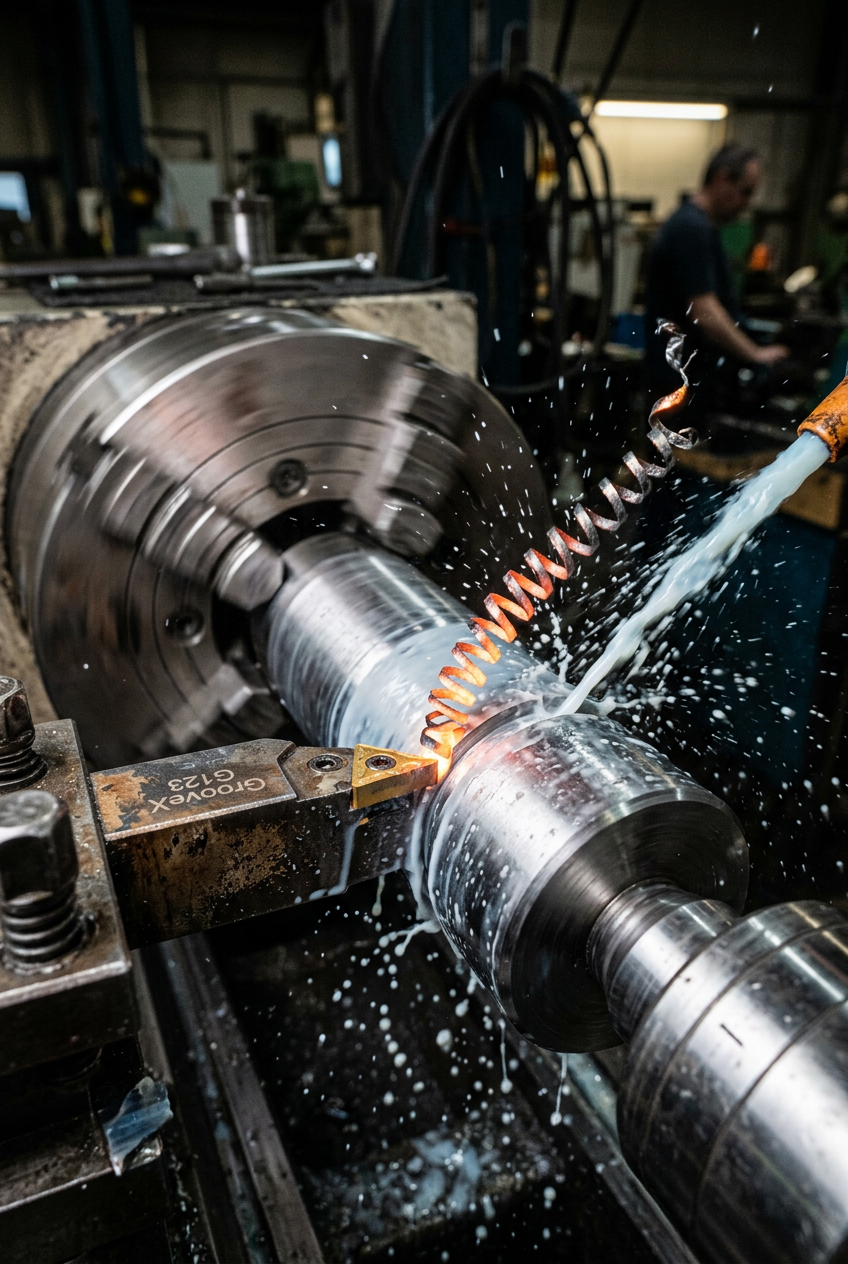External Grooving Operation on CNC Lathe