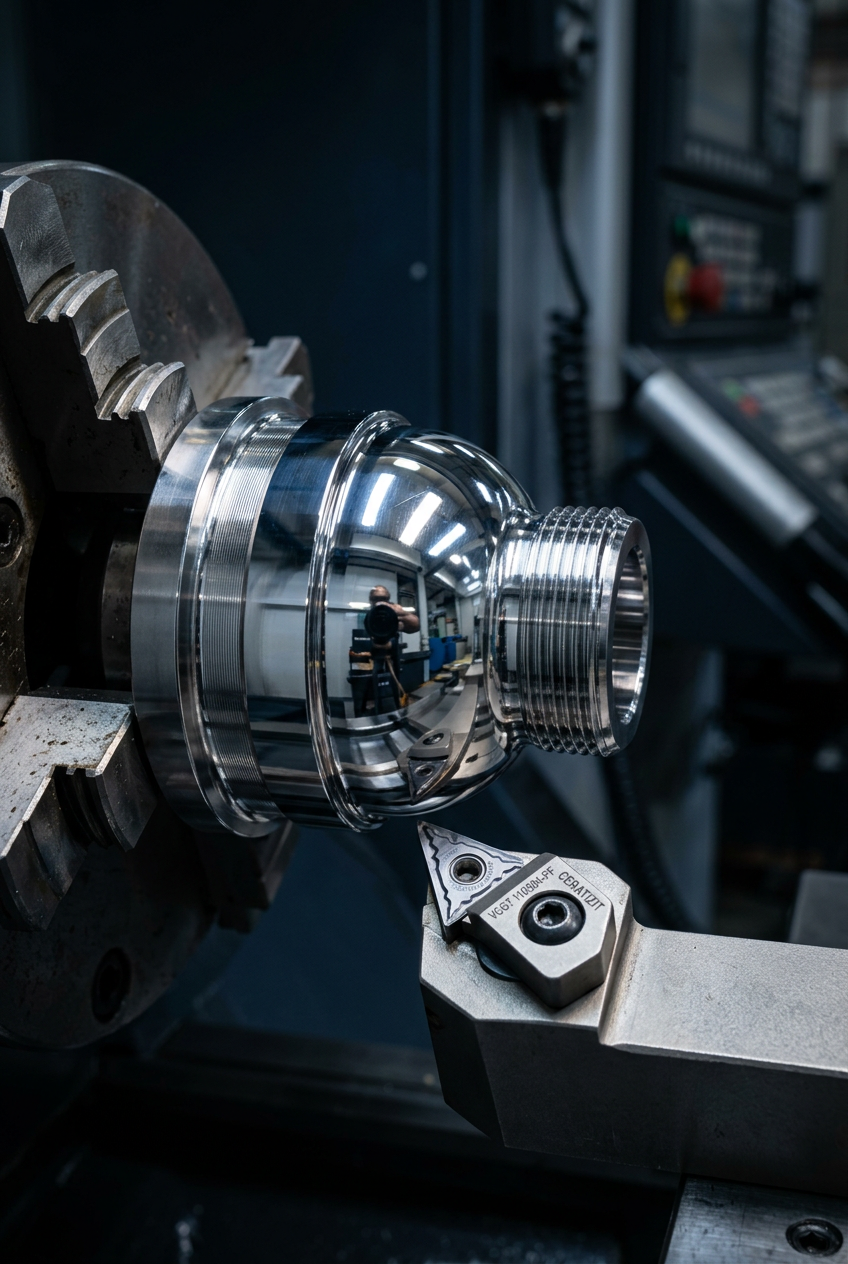 Mirror Surface Finish with Precision Finishing Inserts