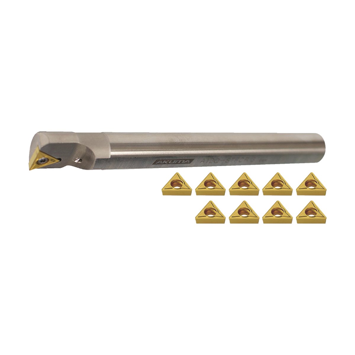 Original AKUMA 02.06.00109 Carbide Boring Insert 0.375" Shank Single Bar Set 0.375" Shank Single Boring Bar Set
