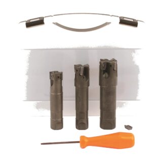 Original AKUMA 07.22.00299 Carbide Insert Multi Piece Indexable End Mill Set 07.22.00299 - Multi Piece Indexable End Mill Set