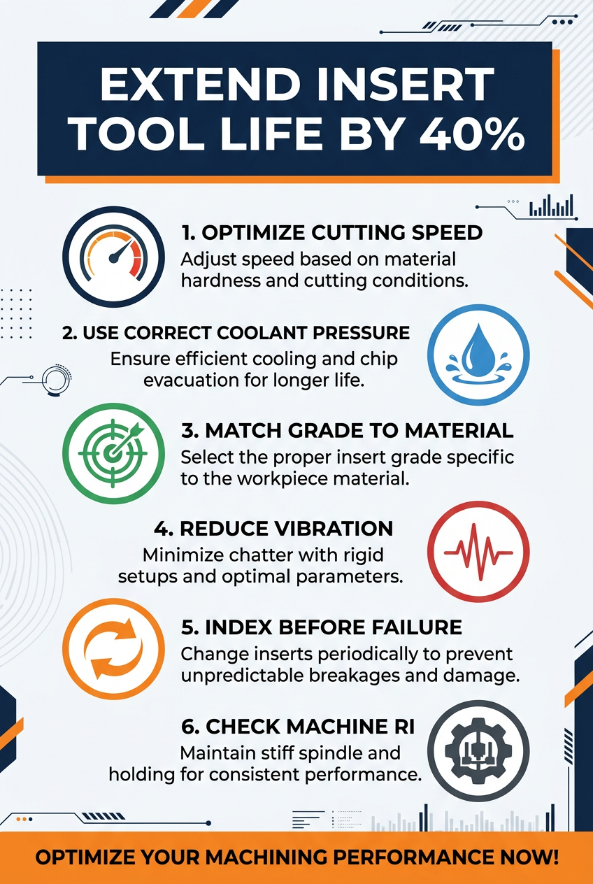 Extend Insert Tool Life by 40% - 6 Expert Tips