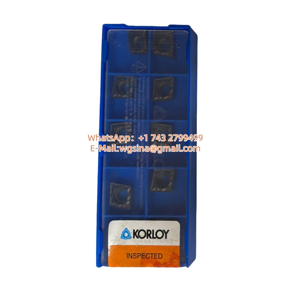 Original Korloy CCMT09T308 PC9030 Carbide Insert - Diamond 80° | Steel, Stainless Steel