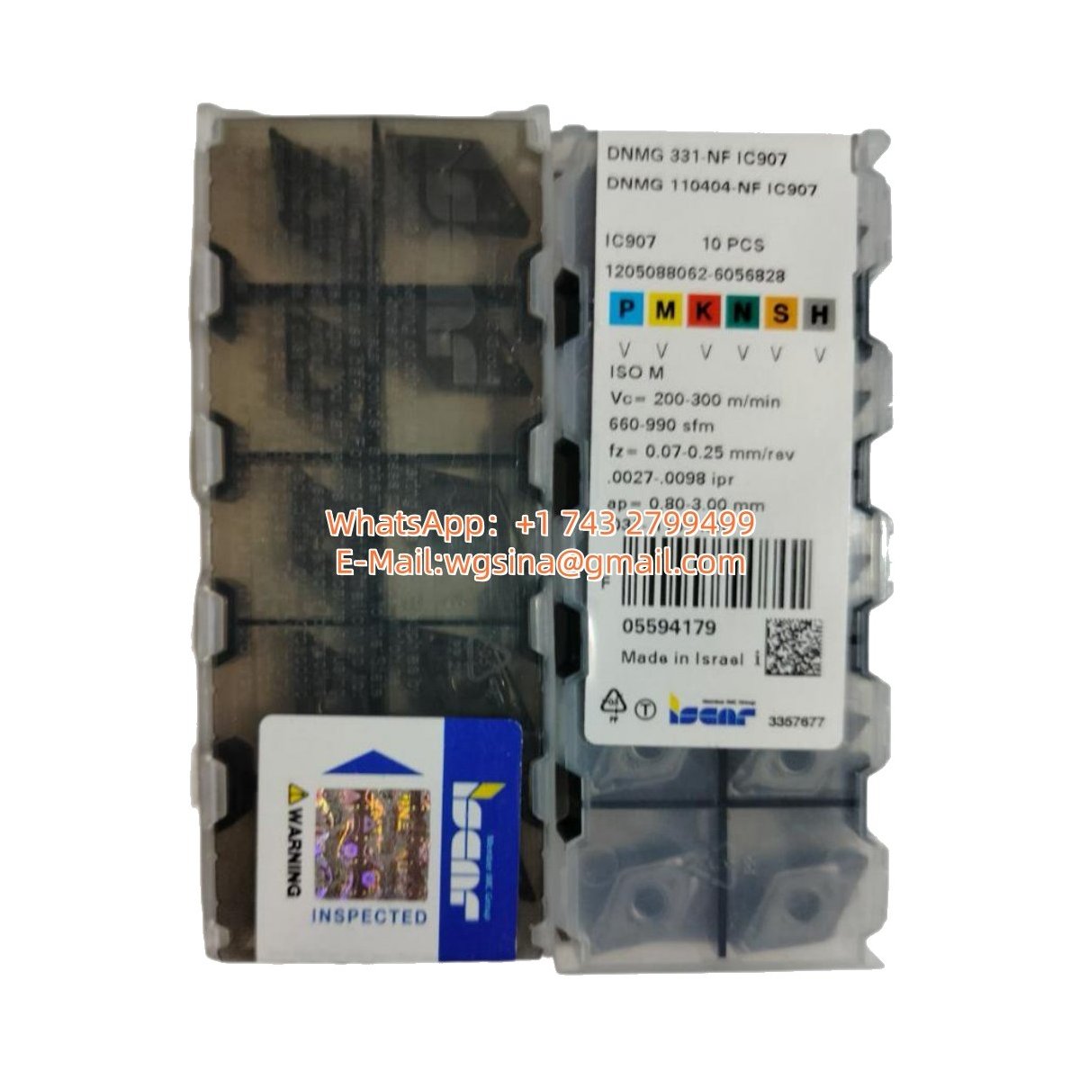 Iscar DNMG110404-NF IC907 Diamond 55° Steel DNMG431