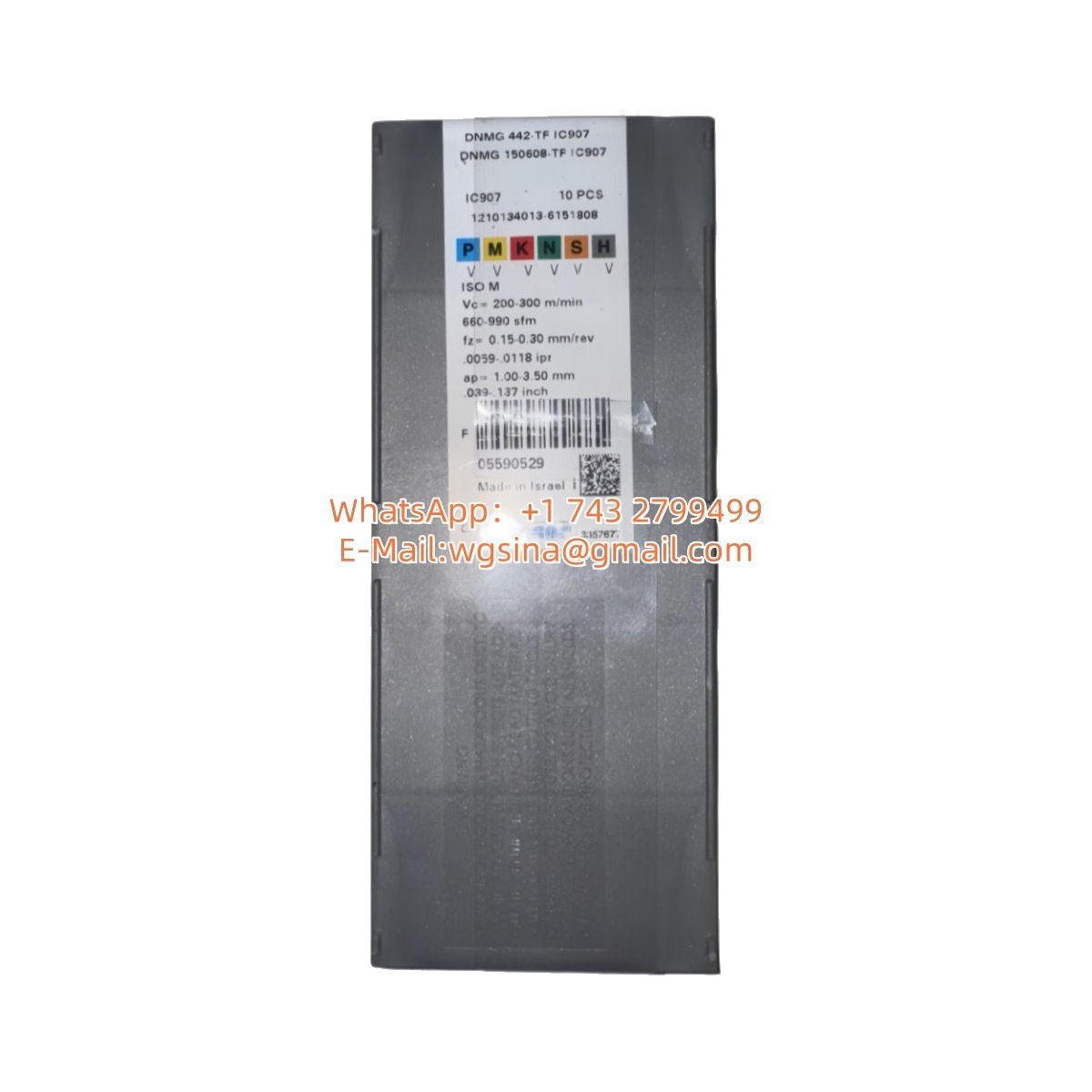 Iscar DNMG150608 IC907 Diamond 55° Steel DNMG542