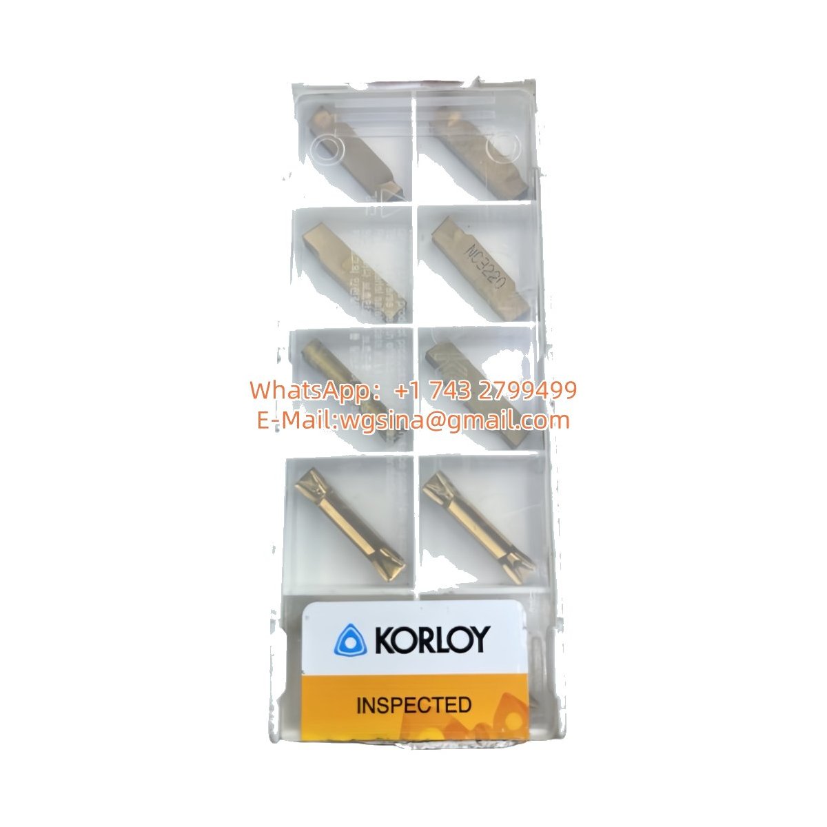 Original Korloy KGMN400-04-T NC3220 Carbide Insert - Parallelogram 55° | Steel & More