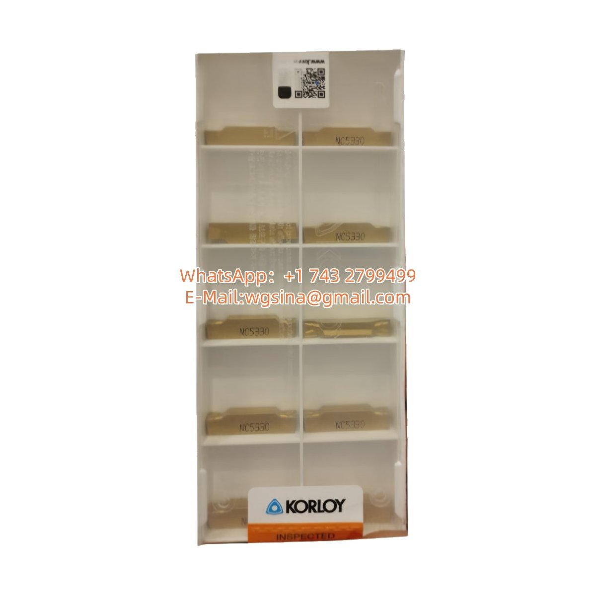 Original Korloy KGMN500-04-T PC5330 Carbide Insert - Parallelogram 55° | Steel & More