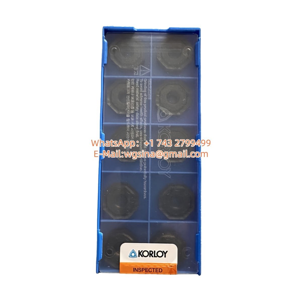 Original Korloy ONMX080608ANN-MF NCM535 Carbide Insert - Octagonal | Cast Iron