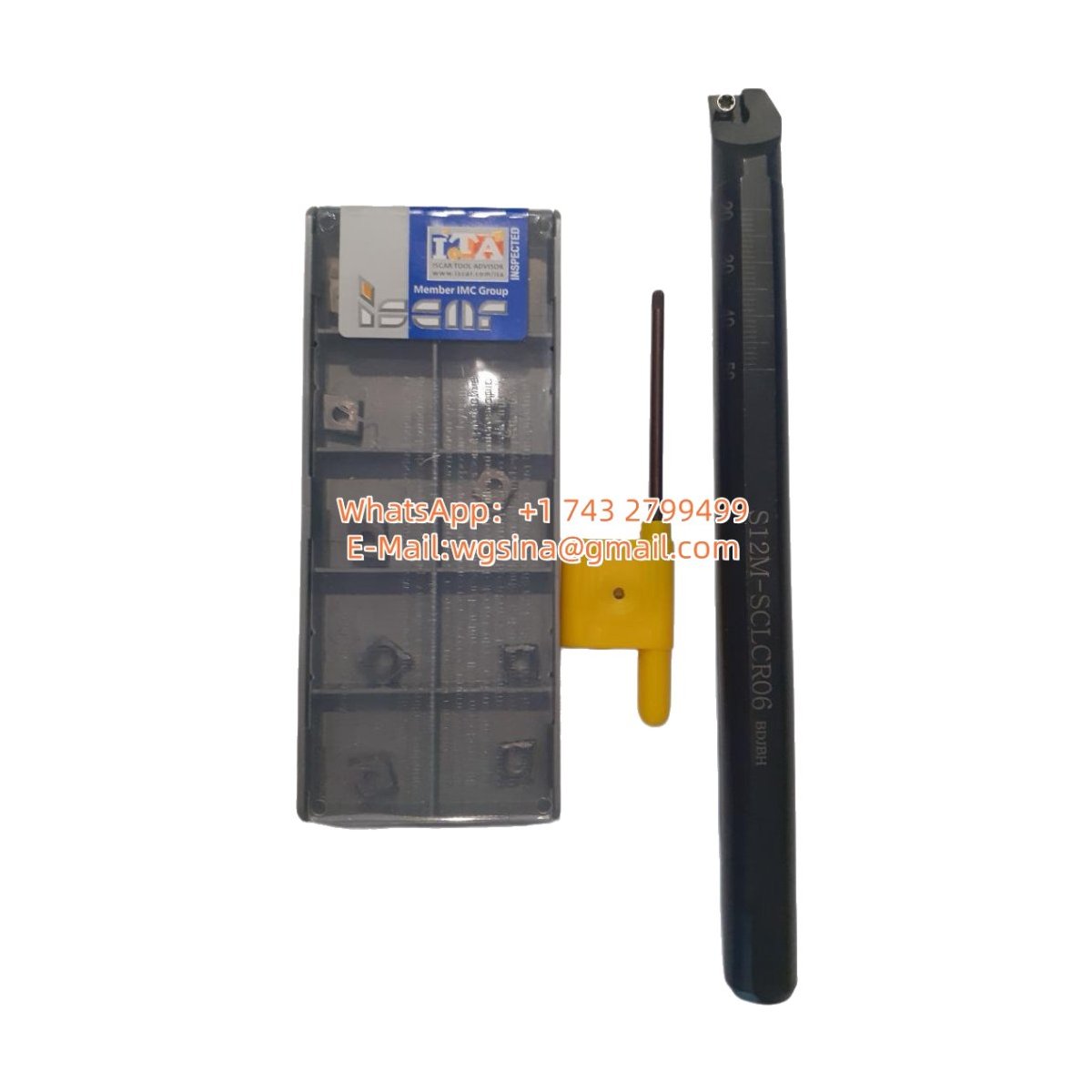 Original Iscar CCMT060204-SM IC907 Cutting Tool | Cast Iron S12M-SCLCR06 +10 S12M-SCLCR06 +10 CCMT060204-SM IC907