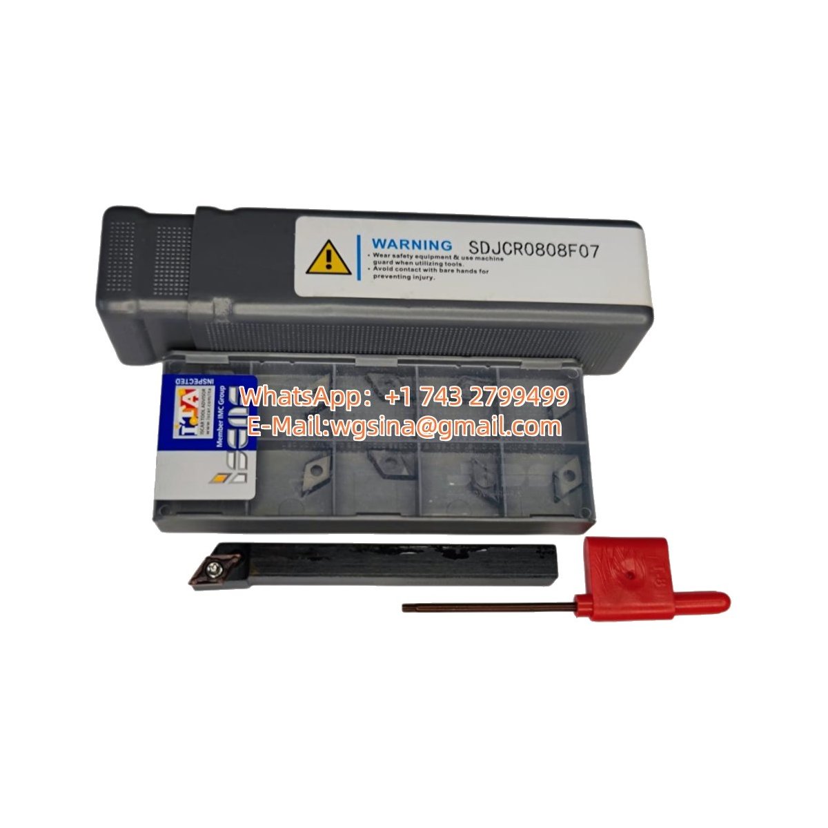 Original Iscar SDJCR0808F07 IC908 Cutting Tool | Steel DCMT 070204-SM SDJCR0808F07 DCMT 070204-SM IC908