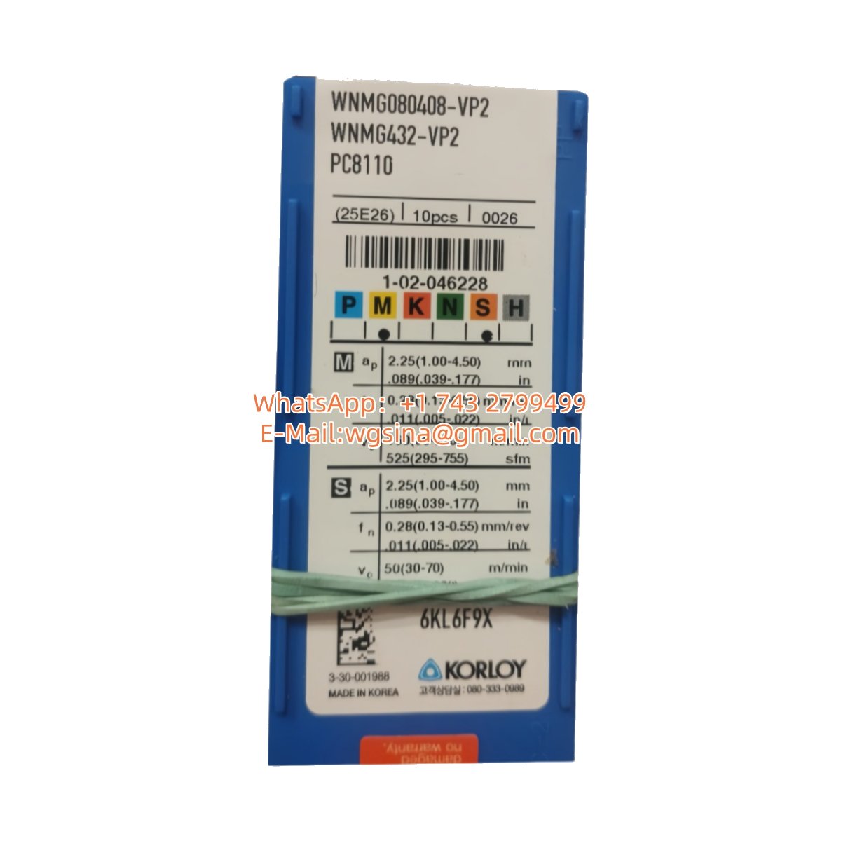 WNMG080408 -VP2 PC8110