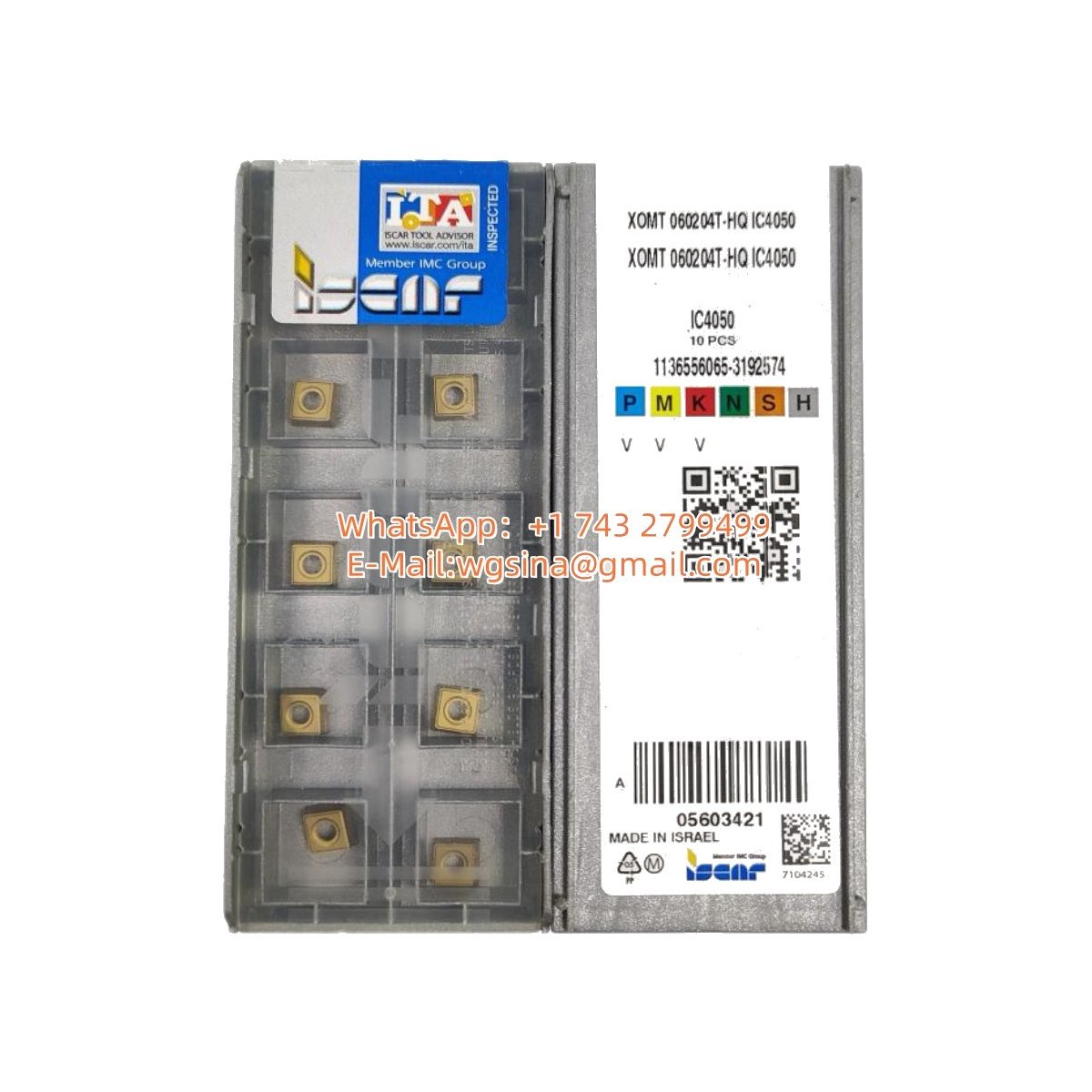 Original Iscar XOMT060204T-HQ IC4050 Cutting Tool