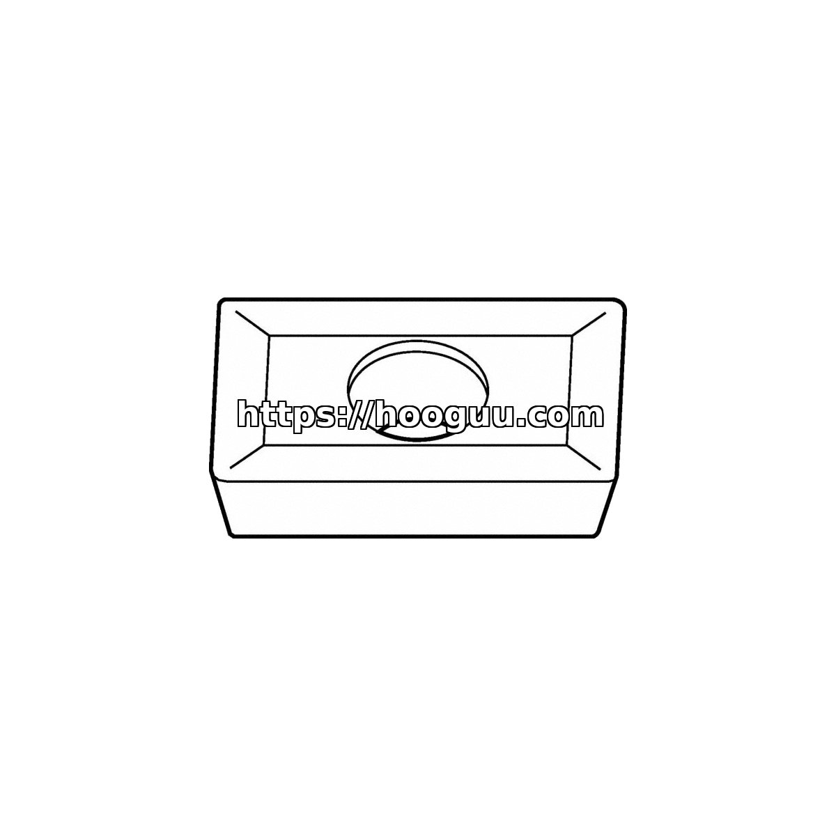 Original Kennametal KC520M Carbide Milling Insert - Parallelogram 55° | Cast Iron XDMT150308R XDMT150308R KC520M