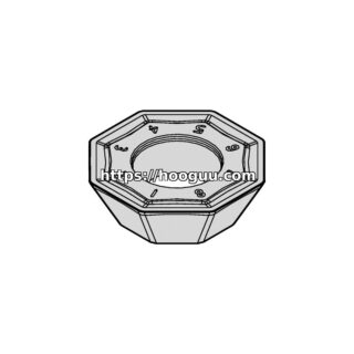 Original Kennametal OFKT53AFEN4GB Carbide Milling Insert - Octagonal | Steel & More OFKT06L5AFENGB KCSM40