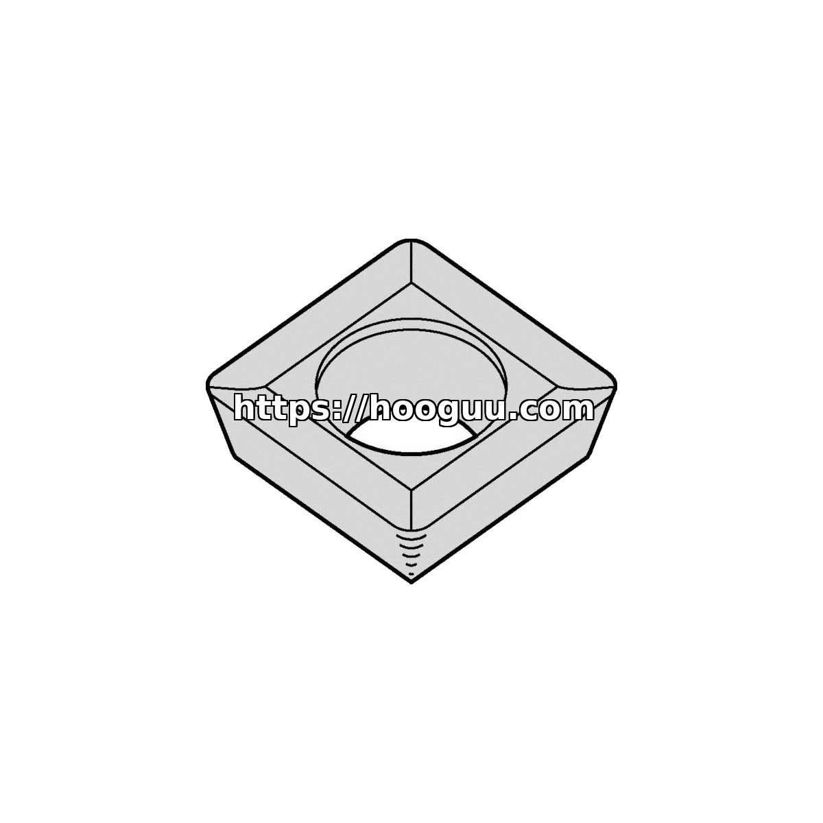 Original Kennametal KC730M KC730 Carbide Milling Insert - Parallelogram 55° | Steel, Stainless Steel SDMT120408EGG SDMT120408EGG KC730M