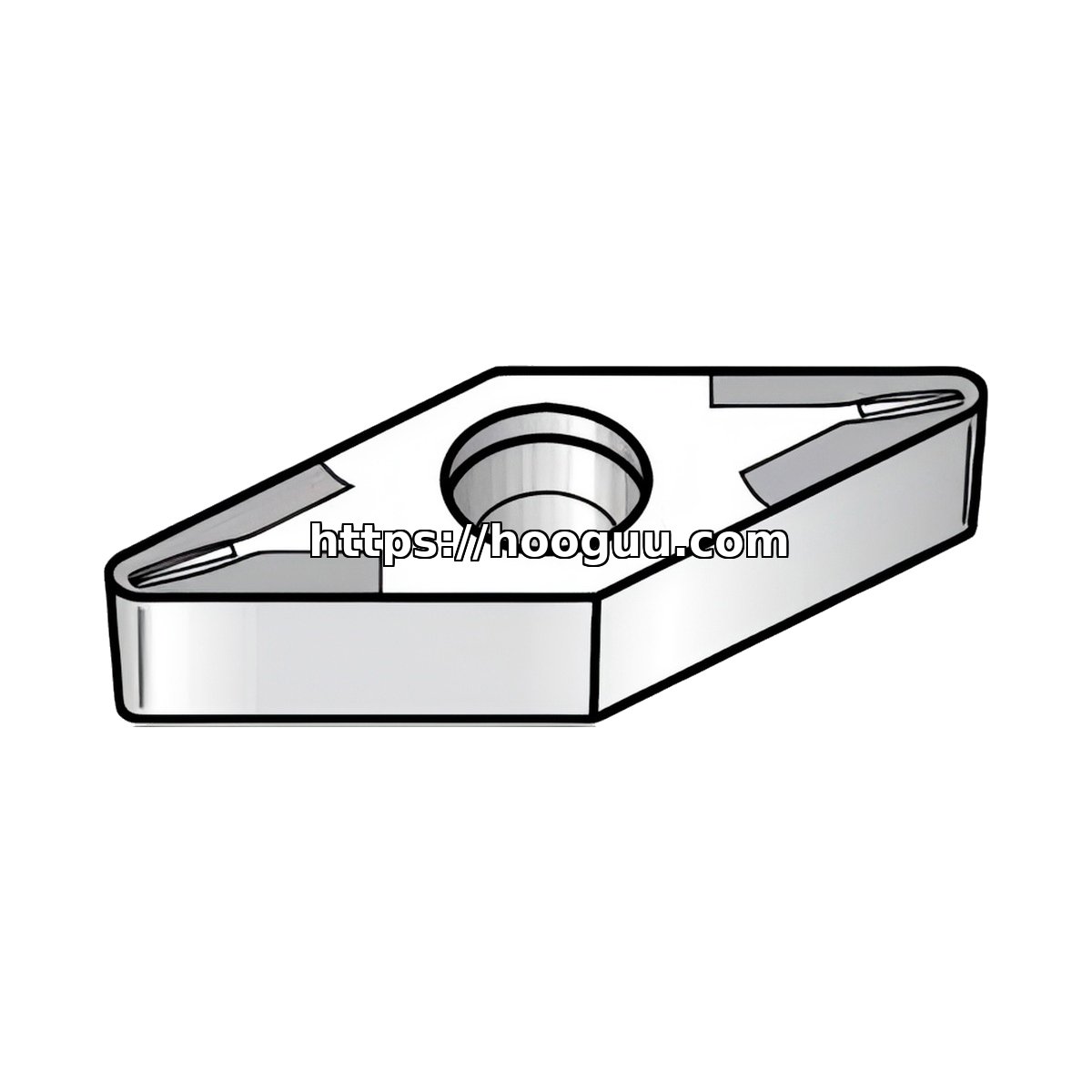 Original Kennametal VBMT220511 KT325 Carbide Turning Insert - Diamond 35° | Steel, Stainless Steel