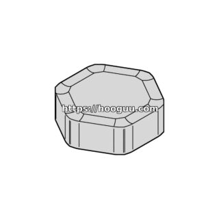 Original Kennametal HNGF5351MF Carbide Milling Insert - Hexagonal HNGF090504MF KCK15