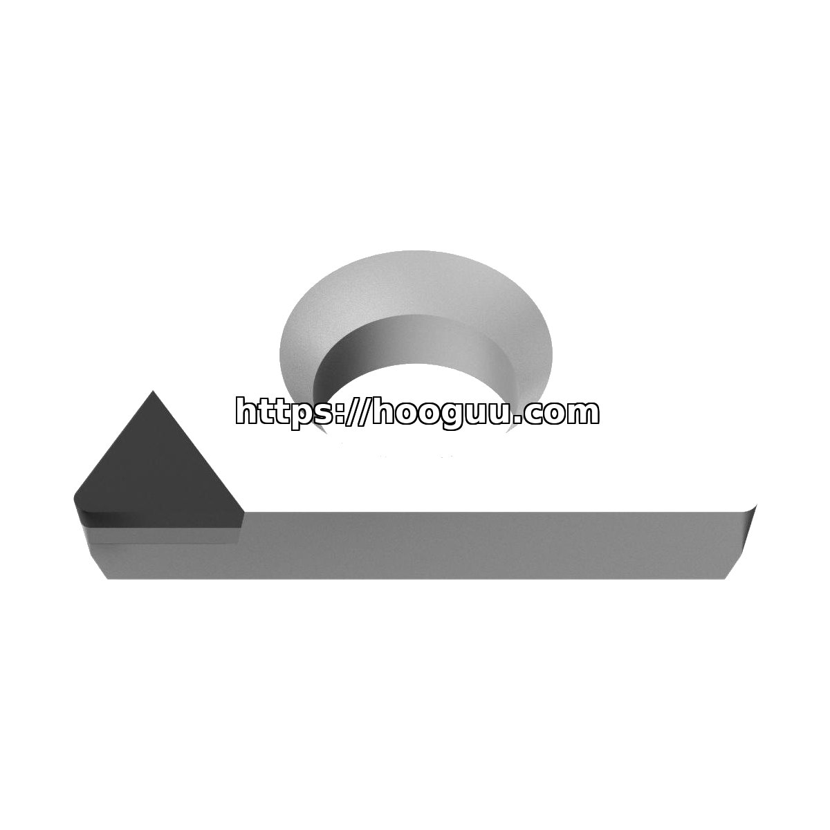 Original Mitsubishi TPGX221 MB730 Carbide Turning Insert - Triangle