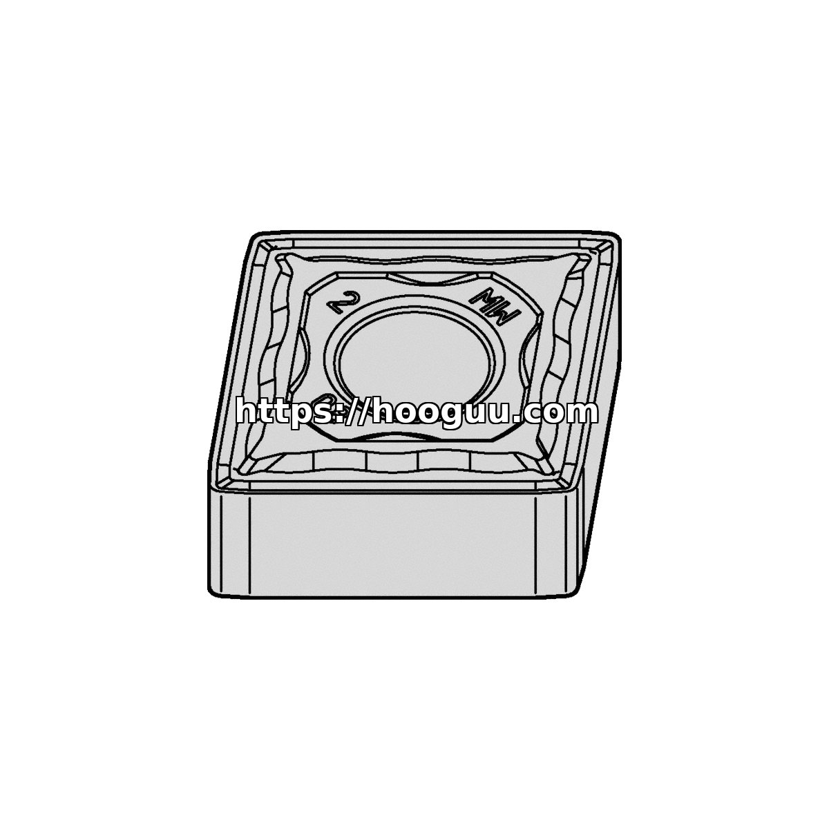Original Kennametal CNMG432MW Carbide Turning Insert - Diamond 80° | Steel KCP25B CNMG432MW KCP25B