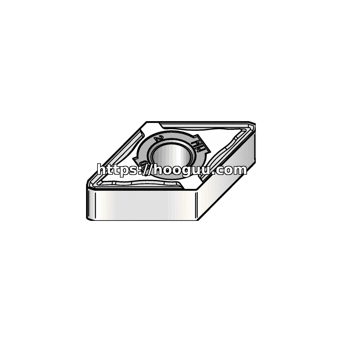 Original Kennametal DNMG443MW Carbide Turning Insert - Diamond 55° KCP10B DNMG443MW KCP10B