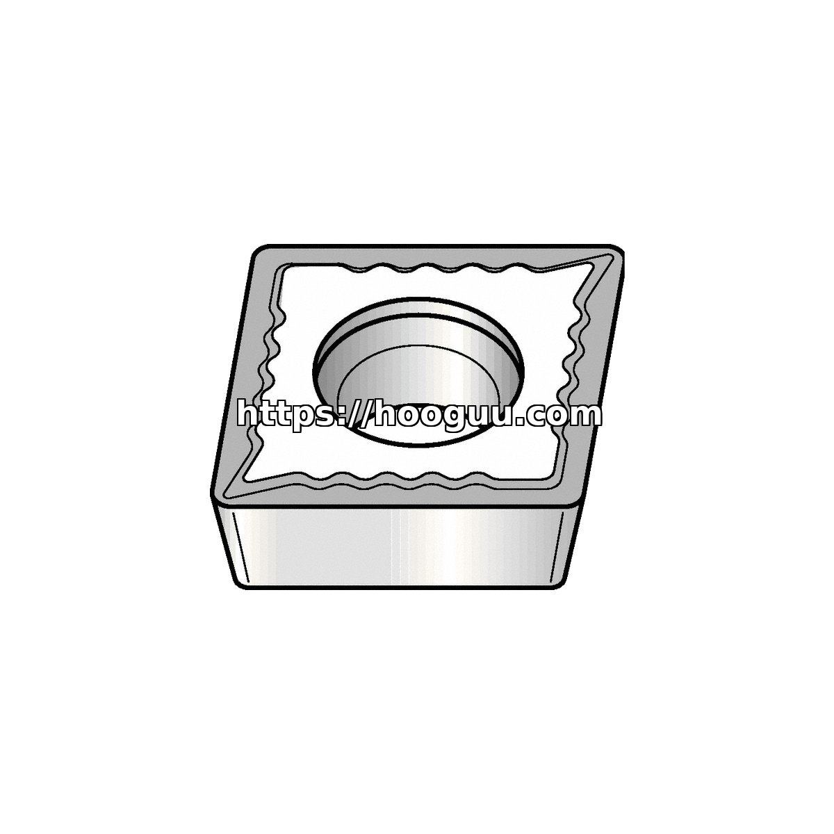 Original Kennametal CPMT3252UF Carbide Turning Insert - Diamond 80° KCU10B CPMT3252UF KCU10B