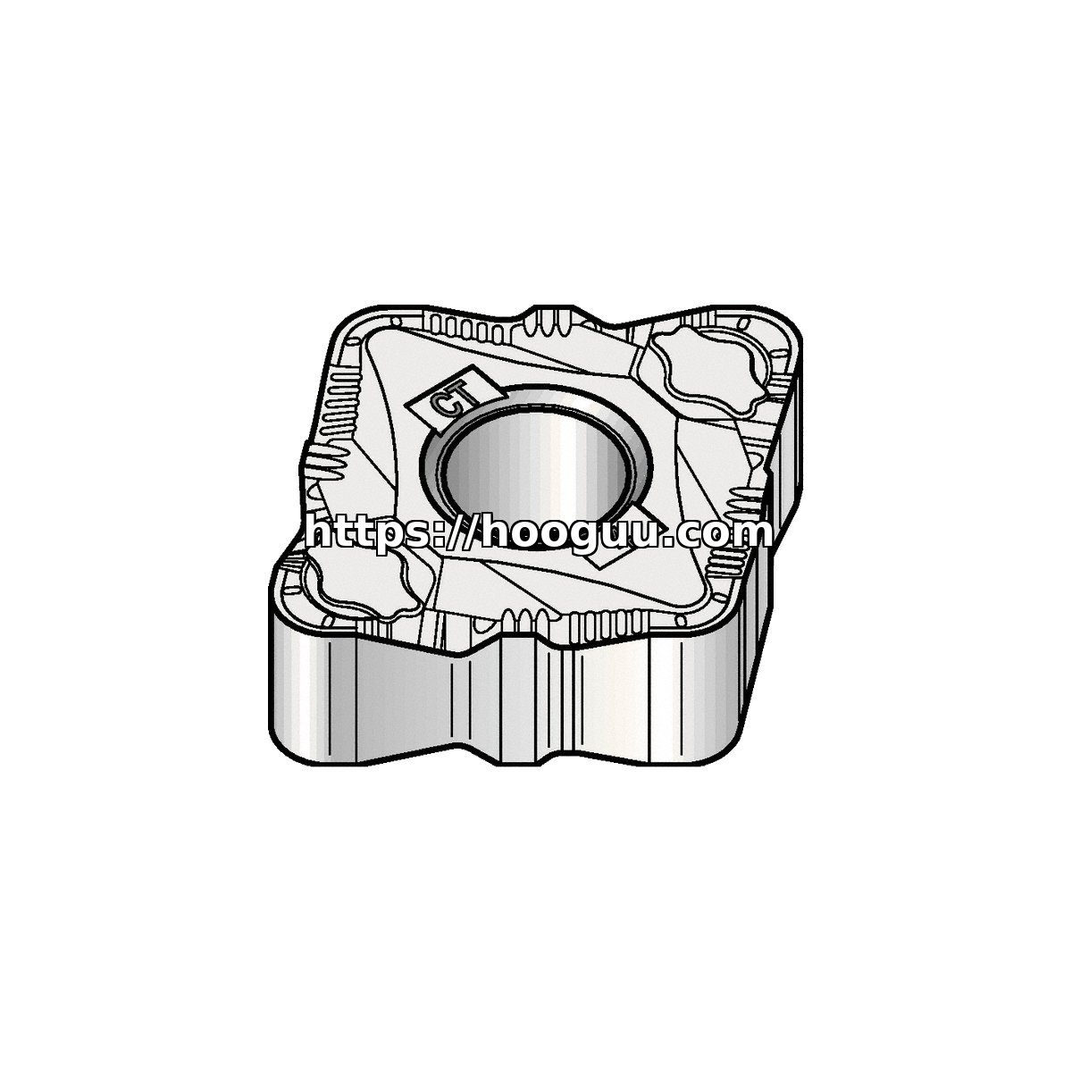 Original Kennametal CNMG433CT Carbide Turning Insert - Diamond 80° | Steel, Cast Iron KCP25B CNMG433CT KCP25B
