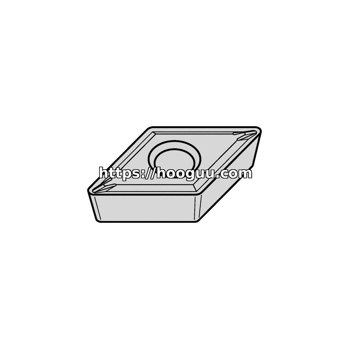 Original Kennametal DCMT3252LF Carbide Turning Insert - Diamond 55° KCK15B DCMT3252LF KCK15B