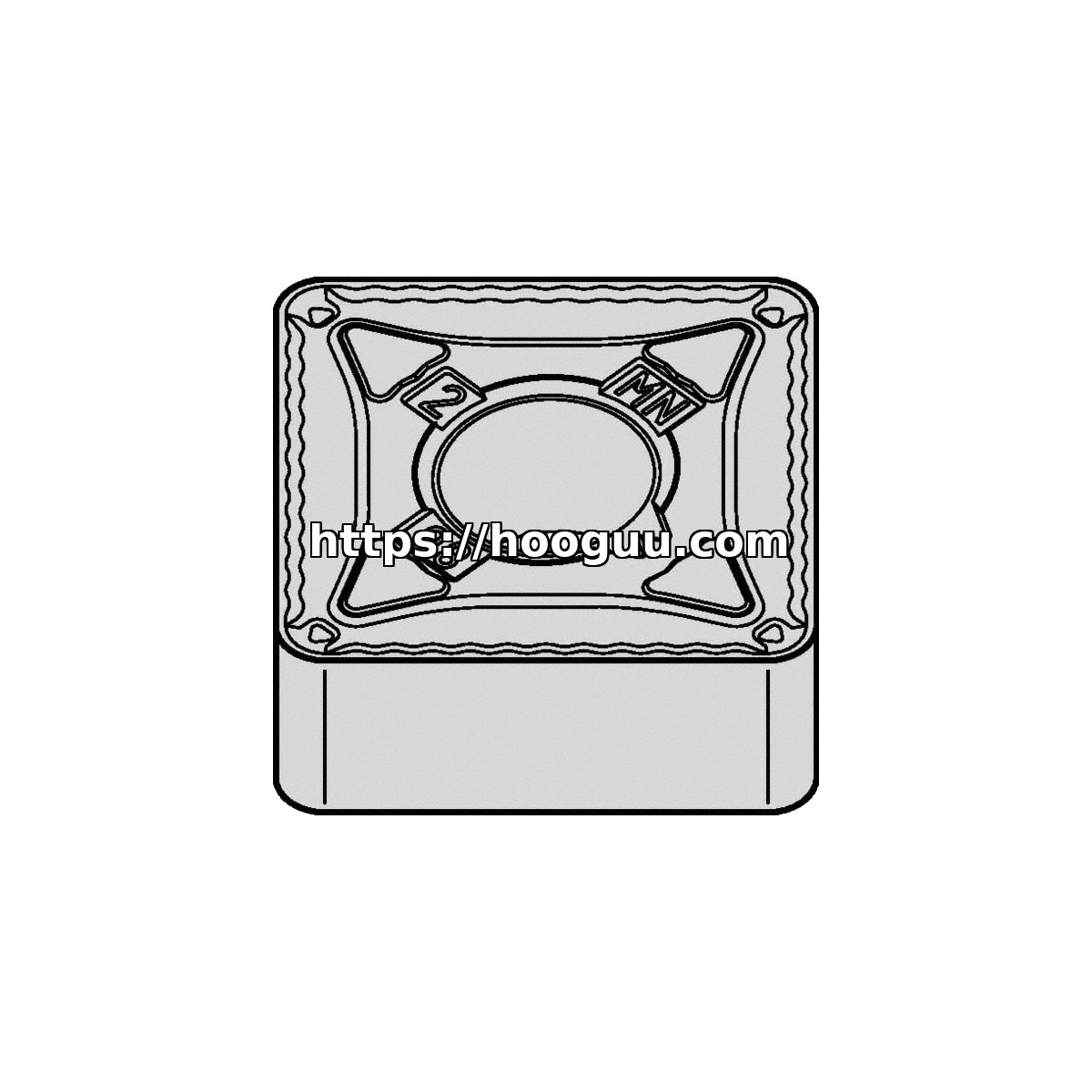 Original Kennametal SNMG643MN Carbide Turning Insert - Square KCP10 SNMG643MN KCP10