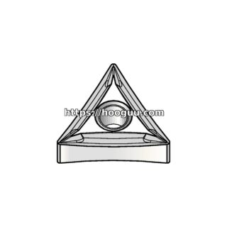 Original Kennametal TNMP331K Carbide Turning Insert - Triangle | Steel KCP25B TNMP331K KCP25B