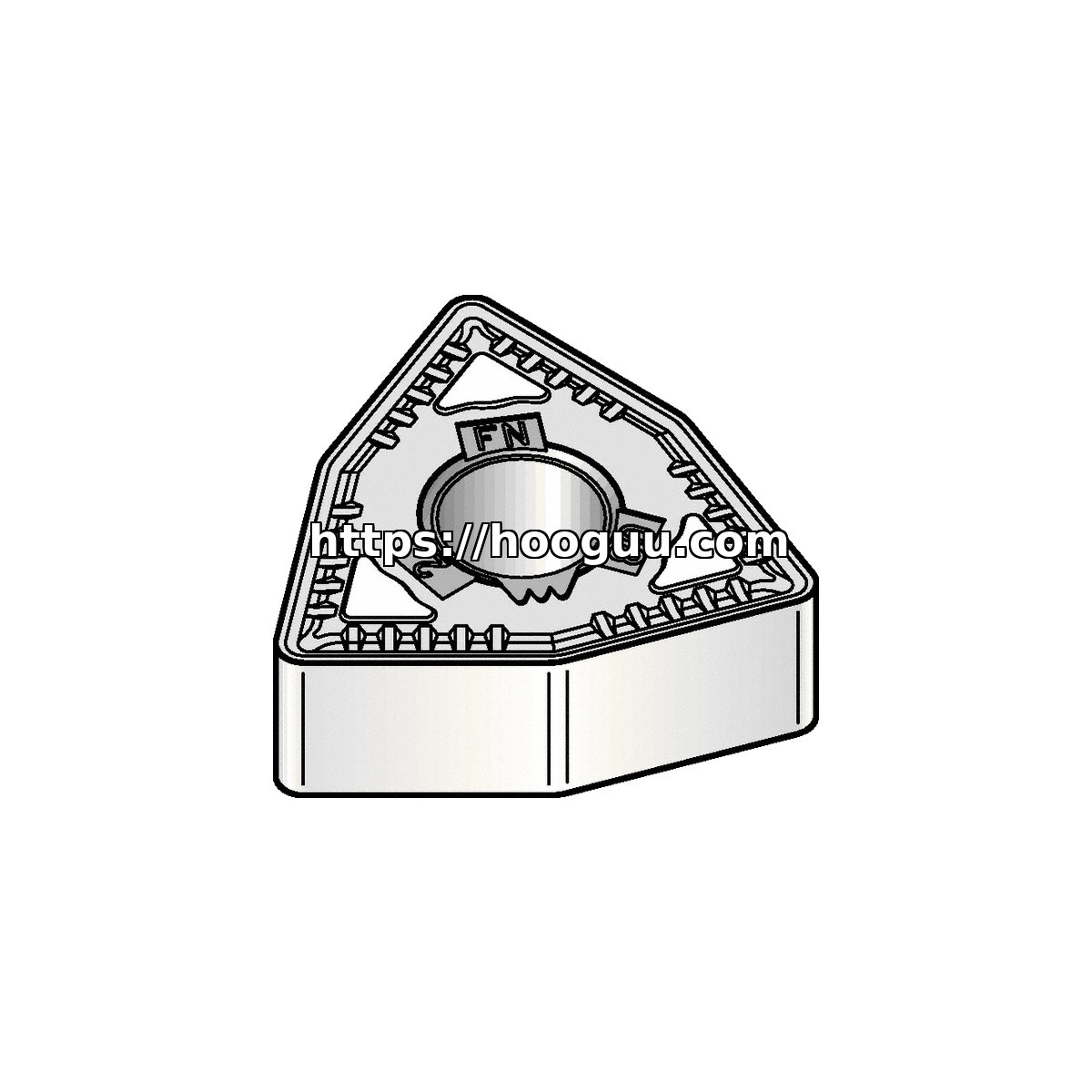 Original Kennametal WNMG331FN Carbide Turning Insert - Trigon 80° KCK05 WNMG331FN KCK05
