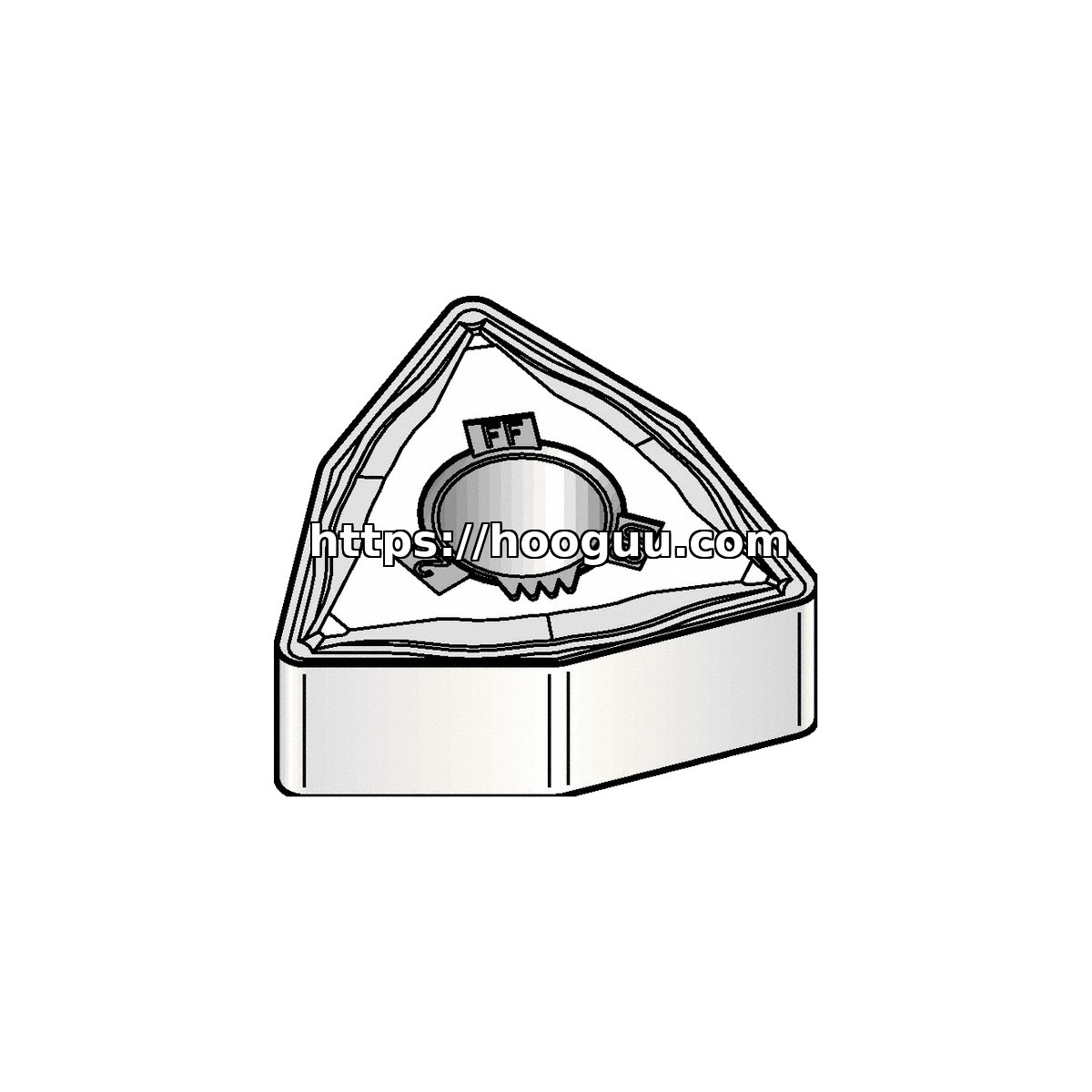 Original Kennametal WNMG332FF Carbide Turning Insert - Trigon 80° | Cast Iron KCU10B WNMG332FF KCU10B