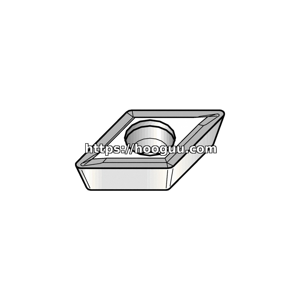 Original Kennametal DPMT3251LF Carbide Turning Insert - Diamond 55° KCP10B DPMT3251LF KCP10B